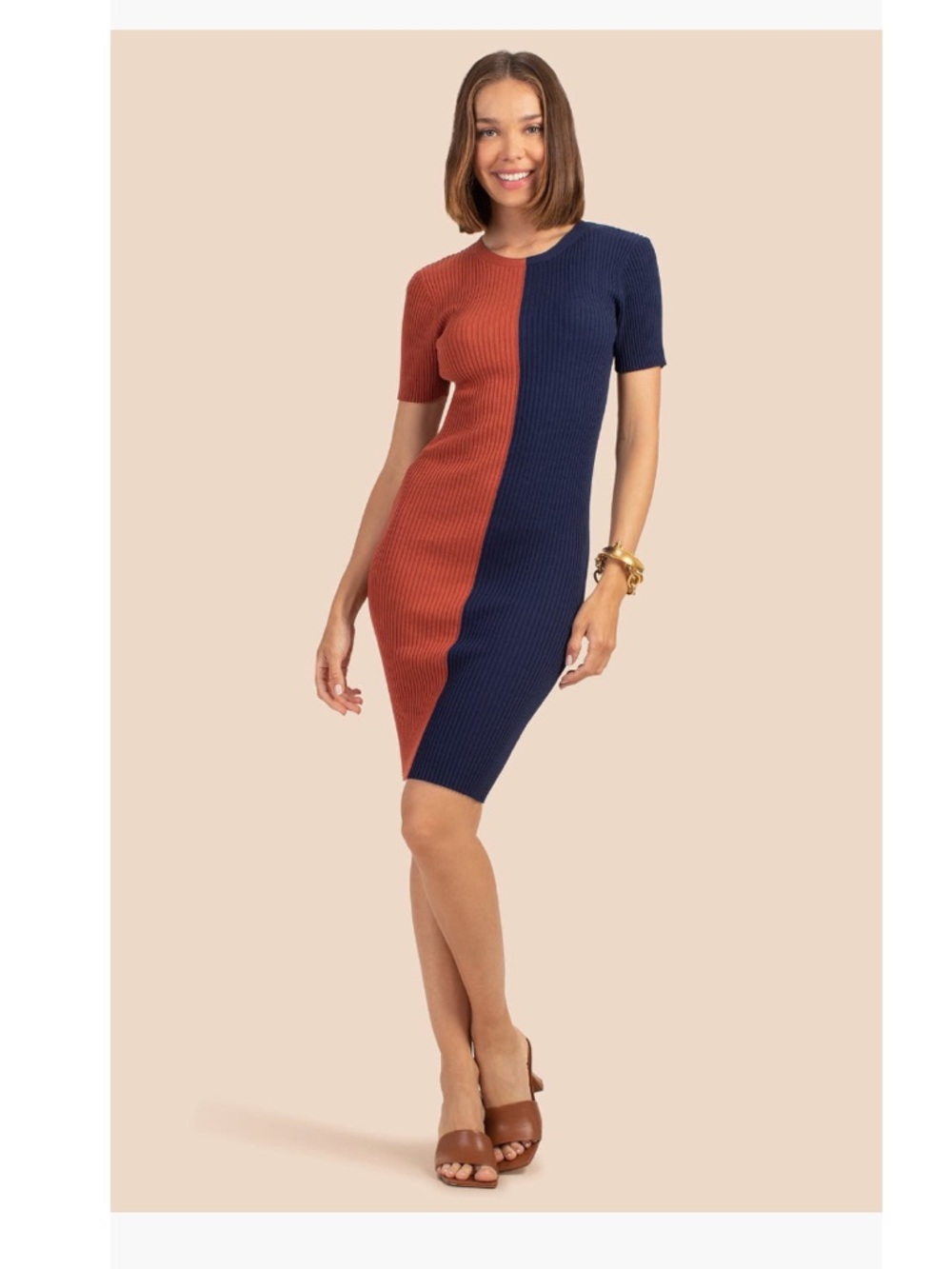NWT Trina Turk Vivika Colorblock Mini Dress, Size S